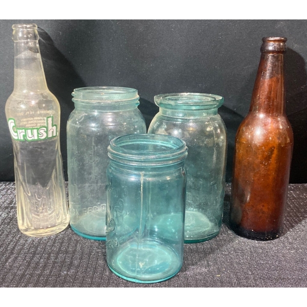 Vintage Bottles & Mason Jars