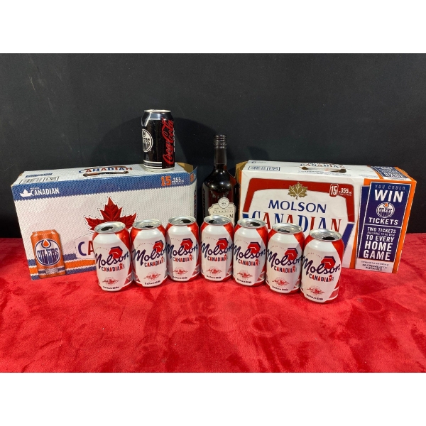 NHL Canadian Molson Cans