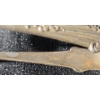 Image 3 : Antique Silver Tea Spoon Set with E.P Sugar Tongs , 925 Stamped Small Bracelet - 87.8 Grams  
