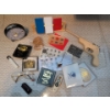 Image 1 : Hand Carved Elastic Shooting Gun w/ Target Practise Belt Buckles Desk Clock & More
