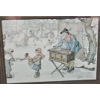 Image 5 : Framed Anton Peck Prints and Pig Motif Table Clock