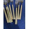 Image 2 : Gold Tone Flatware Set