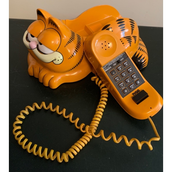 TYCO Vintage Garfield Land Line Phone 12L - Collectable Cartoon Cat