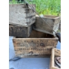 Image 4 : Antique boxes, horseshoes, weathervane, and McCormik Deering Antique scale.