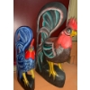 Image 2 : Collection of Chicken Decor Tallest 18 T, 11 L, Wood and Other
