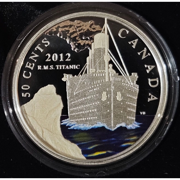 2012 50¢ R.M.S. Titanic - Silver-Plated Commemorative Coin