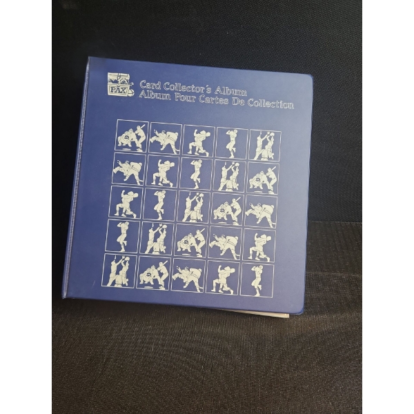 Binder of Hockey Trading Cards