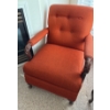 Antique Tweed Arm Chair w/ Button Rouging