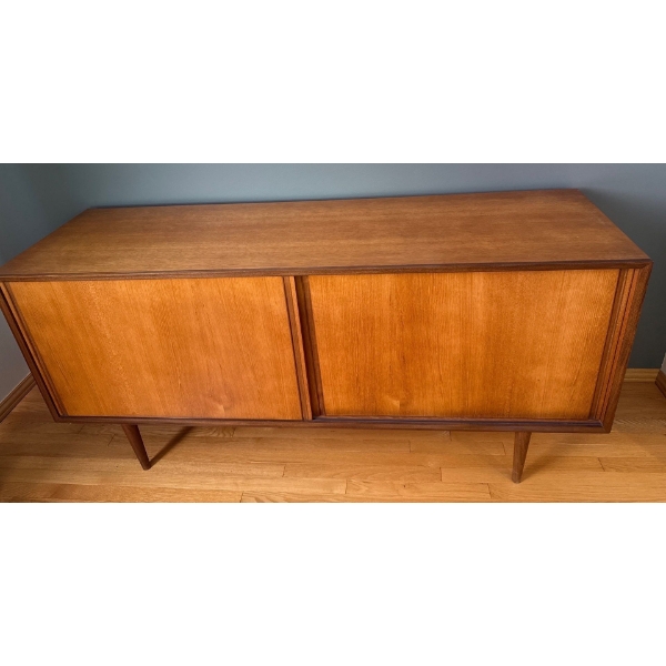 MCM Solid Teak Wood Sideboard, Contents NOT Included, 32L 18D, 30T 