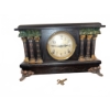 Image 1 : Sessions Mantel Clock with Key and Columns