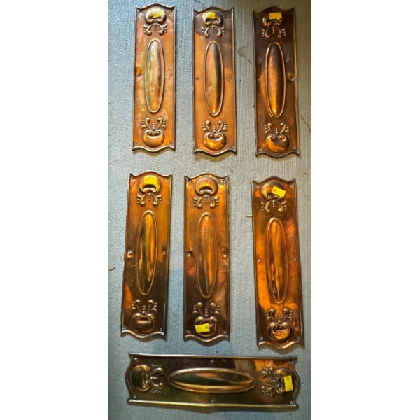 Set of 7 Brass Finger Plates 