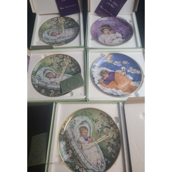 Collection of Plates Including: "Rockabye, Baby, on the Treetop"