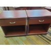 Image 1 : Wooden Side Tables/ Nightstands with Single Drawer and Open Shelf