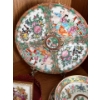 Image 3 : Chinese Famille Rose Medallion Serving Ware w/ Merlot Colored trinket Box & more