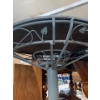 Image 2 : Vintage Wooden & Metal Patio Table - 30W, 30T 