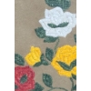 Image 4 : Untitled: Floral, Artist: Mary Louise Sangris,Porcupine Quills on Leather Framed Under Glass 16 x 21