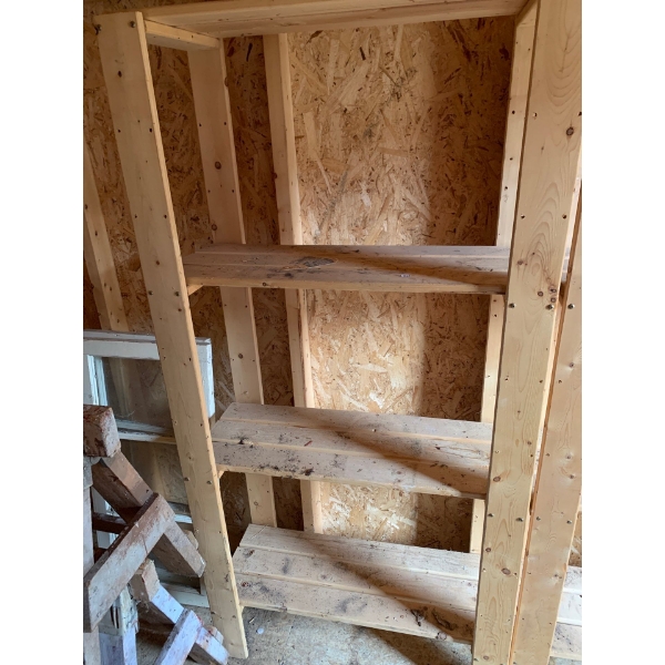 Wooden Utility Shelf 64T/33L/11W