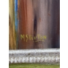 Image 2 : Oil Painting of Cafe by M. Stirton