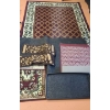 Image 1 : Area Rug with Flower Border 86 L, 63 W, also Includes Boot Tray, Entrance Mat and Small Runner 