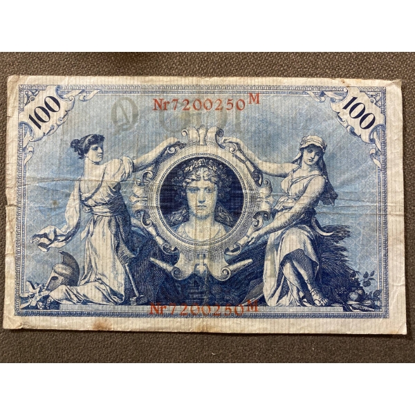 Austro-Hungarian 1000 Kronen Banknote, 1902 Issue, Blue and Red Design