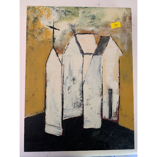 Joanna Drummond Oil On Board Churches 9 x 12