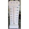 Image 1 : White Fundraising Thermometer with Goal Markers