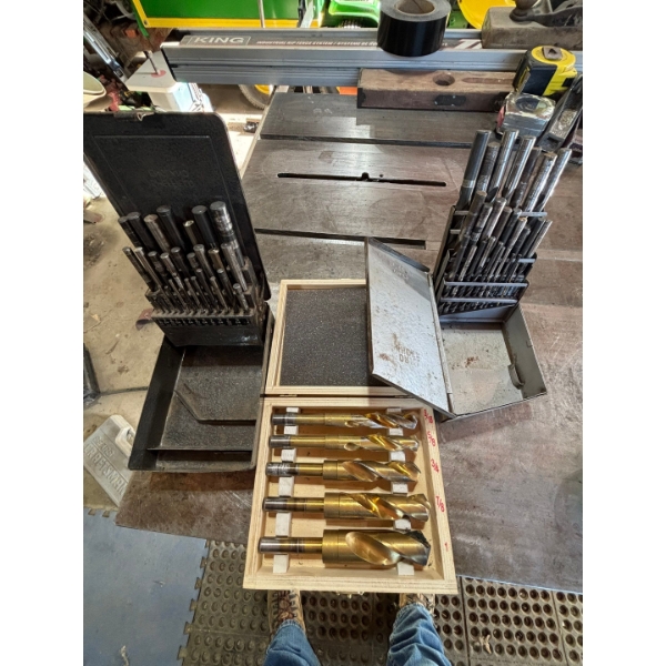 selection of drillbits, wood and metal


