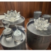 Image 6 : Crystal Decorative Ornaments, Including Lotus Flowers and Fruits