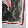Image 3 : Lillies Painting, Signed: J. Cupido , Framed Under Glass, 15.5 X 19