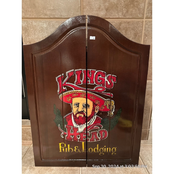 Kings Head Pub Dart Box - Nodor Professional Dart Board