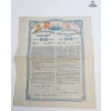 Image 1 :  Vintage Railway Bond Certificate 1938 14''WIDTH , 16''HEIGHT INCHES.