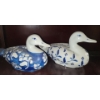 Image 2 : Blue and White Decorative Ducks- Tallest: 11 W, 8 T