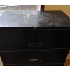 Image 3 : Large Black Filing Cabinet, No Key - 36W, 18D, 53.5T 