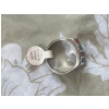 Image 3 : 3 x Navajo-style, white Bronze Rhodium Finish featuring a chip inlay of turquoise and red coral. 