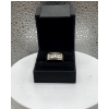 Image 1 : Square Cut Diamond 10K White Gold Ring 7.25g