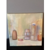 Image 1 : Lauri Ansell - Antique Bottles  - Oil On Canvass  10 x 10