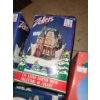 Image 3 : Holiday Decor by Zellers: 2 X Ceramic Lighted Houses and Porcelain Bridge; also Lite-Up Snowman