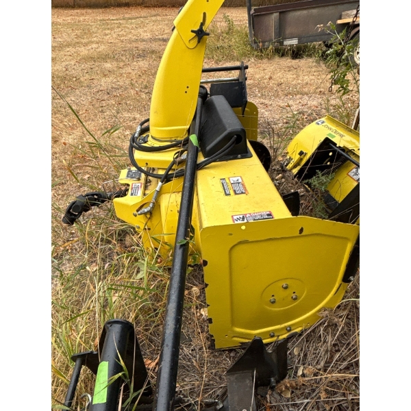 John Deere snowblower attachment quick hitch 47 inch with all required. Housing and equipment needed