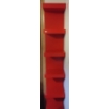 Image 1 : Red Unique Tall Decor Shelf  Floor To Ceiling IKEA 75 T, 12 W, 11 D