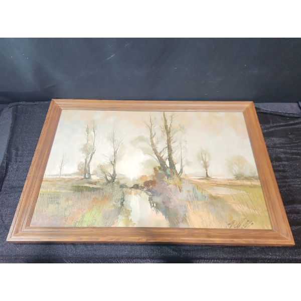 Original J.Vercel Landscape Painting