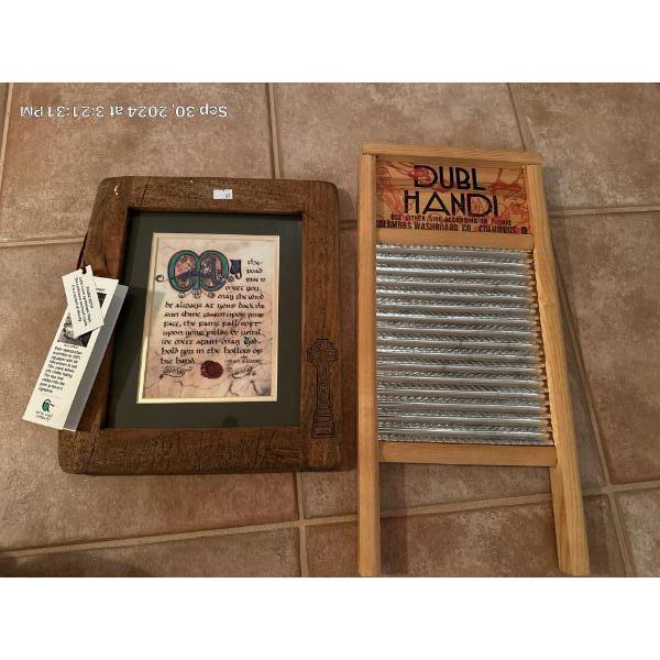 Celtic Writing & Washboard