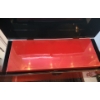 Image 3 : Set of 3 Red Lacquered Storage Boxes- Largest 26 L, 12 T, 10 W