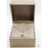 Image 1 : 10K White Gold Diamond Pendant, Teardrop & Infinity Symbol With A Central Swaying Diamond 2.13G 