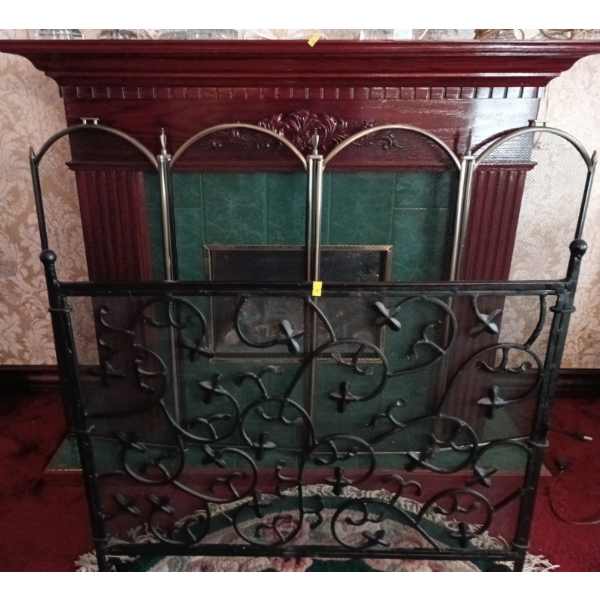 Plug in Fireplace Plus Fireplace Screen - 48W, 14D, 40T
