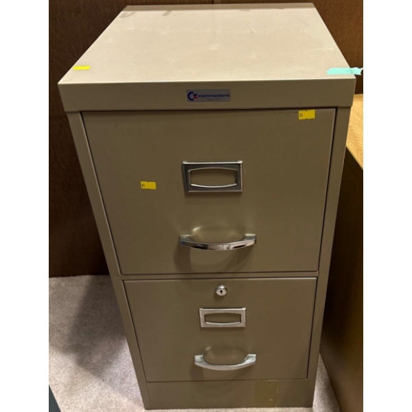 Beige File Cabinet 15W, 19D, 30T