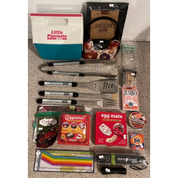 Assortment of Handy Cook Out or Camping Items For Any Picnic or Trip