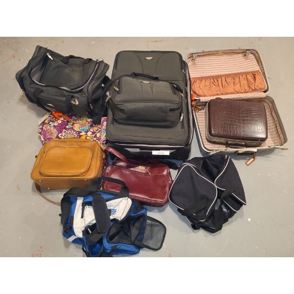 4 Piece Tracker Luggage Set & others