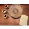 Image 1 : Charles Hilton Clay-Fruit bowl and 3 candlestick holders