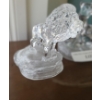Image 2 : Vintage Cristal D'arques Lead Crystal Lion & Lioness w Club Figurines 