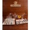 Image 2 : Glassware with Olive Motif Ceramic Platters